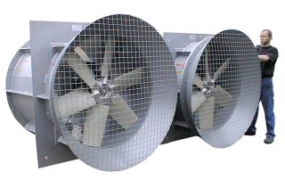 Two large Axial fans
